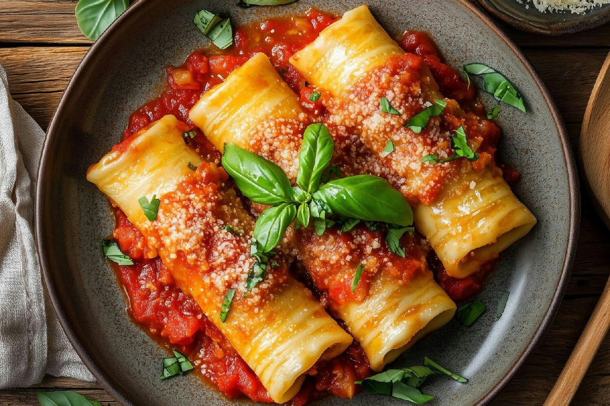 Quando la tradizione incontra il forno: cannelloni ripieni di carne per una festa in tavola